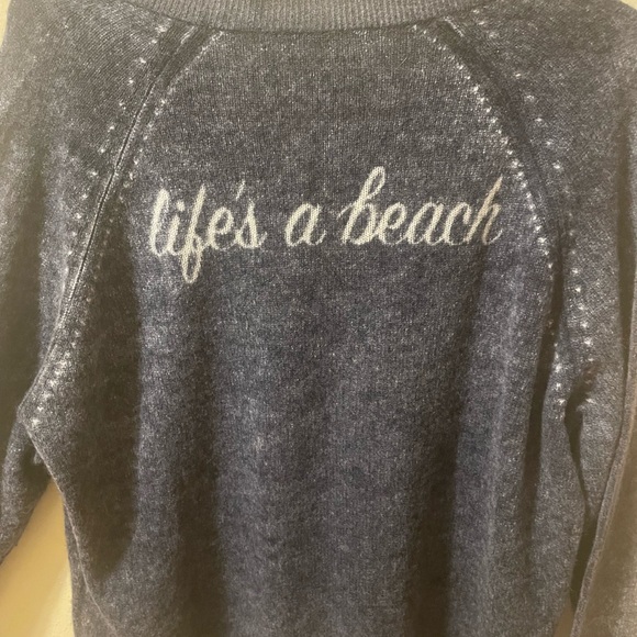 360 Cashmere Midnight Blue Sweater - Picture 3 of 3